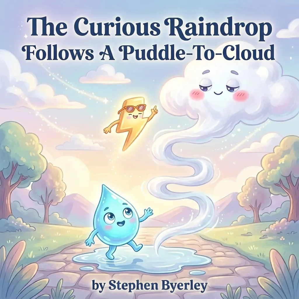 Cover of The Curious Raindrop Follows A Puddle-To-Cloud