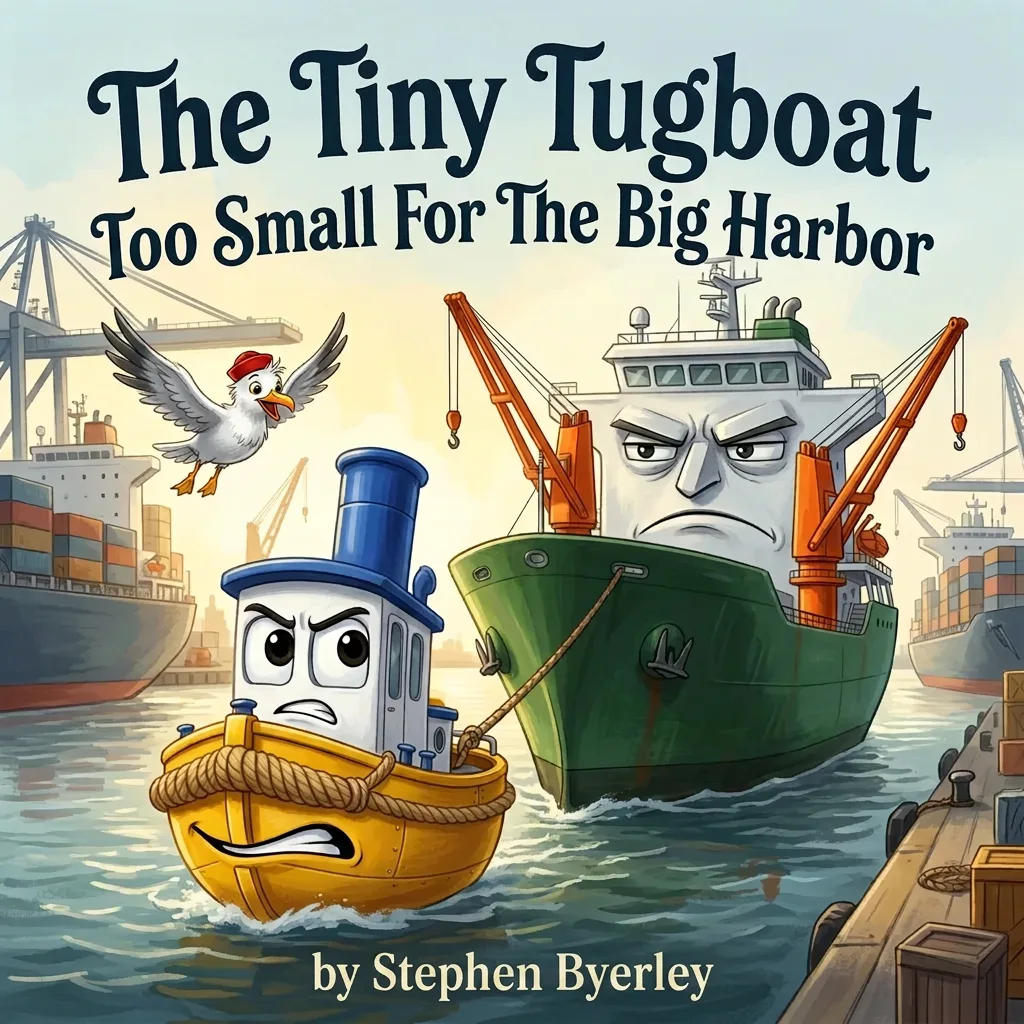 Cover of The Tiny Tugboat Too Small For The Big Harbor
