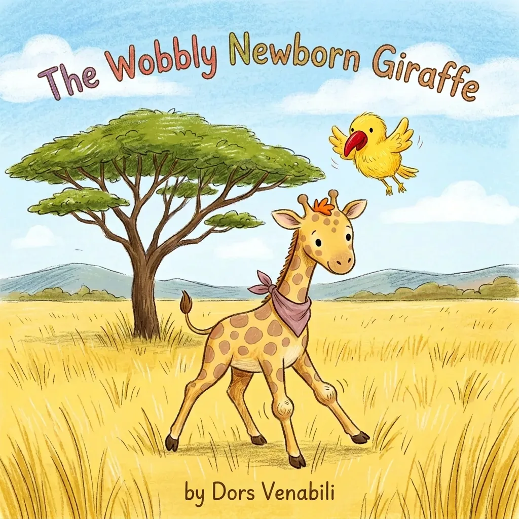 Cover of The Wobbly Newborn Giraffe